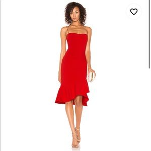 LIKELY Vallina Dress in Scarlet
